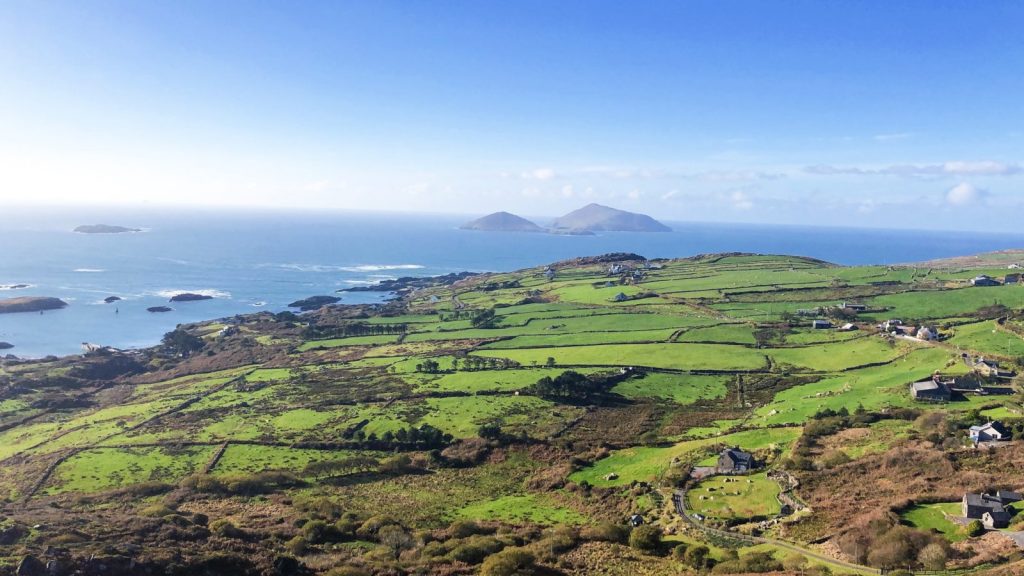 ring of Kerry lookout, west coast Ireland, Caherdaniel, ocean views