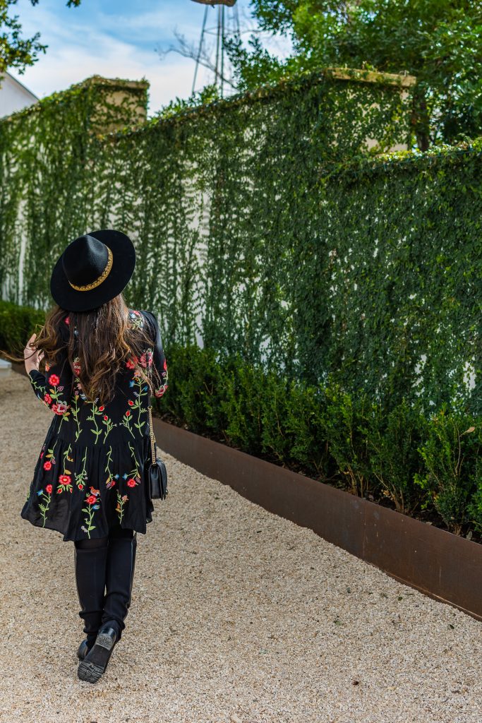 landry braud, landry has landed standing outside ivy covered walls at signor vineyards winery in fredericksburg texas