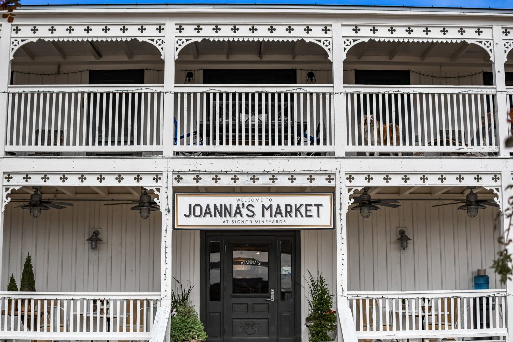 Joanna's market at signor vineyards winery in fredericksburg texas