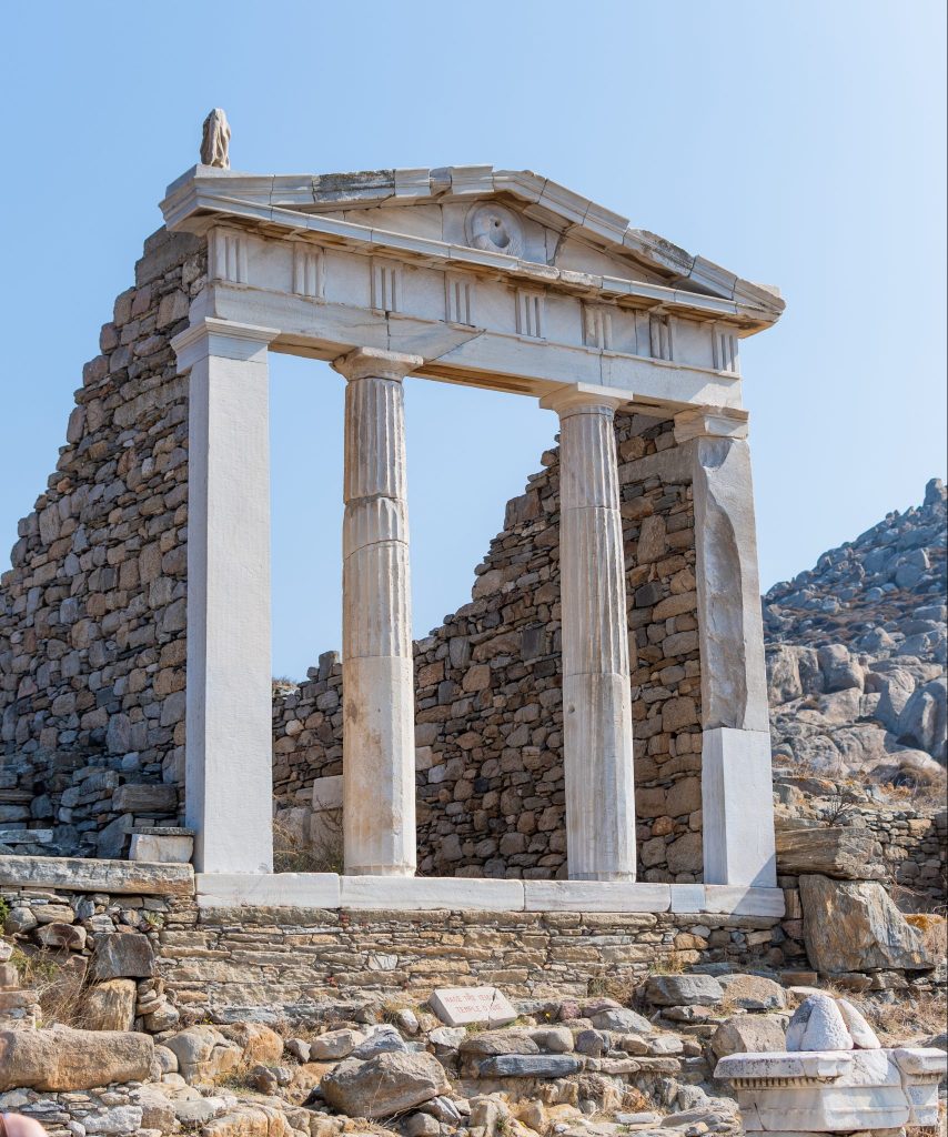 best things to do in mykonos, greece, temple of apollo on delos island, visit delos island, ancient archaeological site, unesco world heritage site