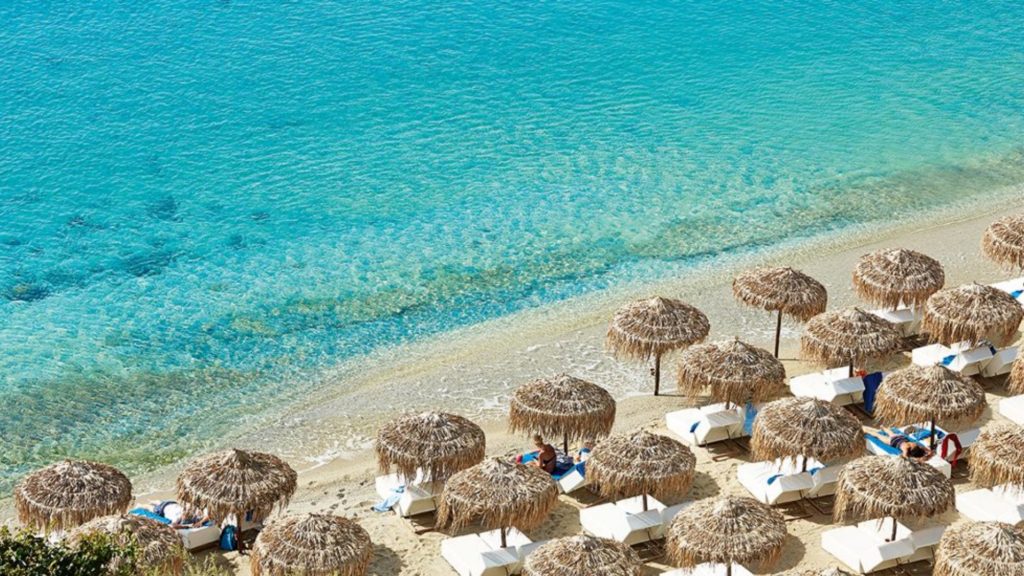 psarou beach mykonos greece, best things to do in mykonos greece, best beaches in mykonos