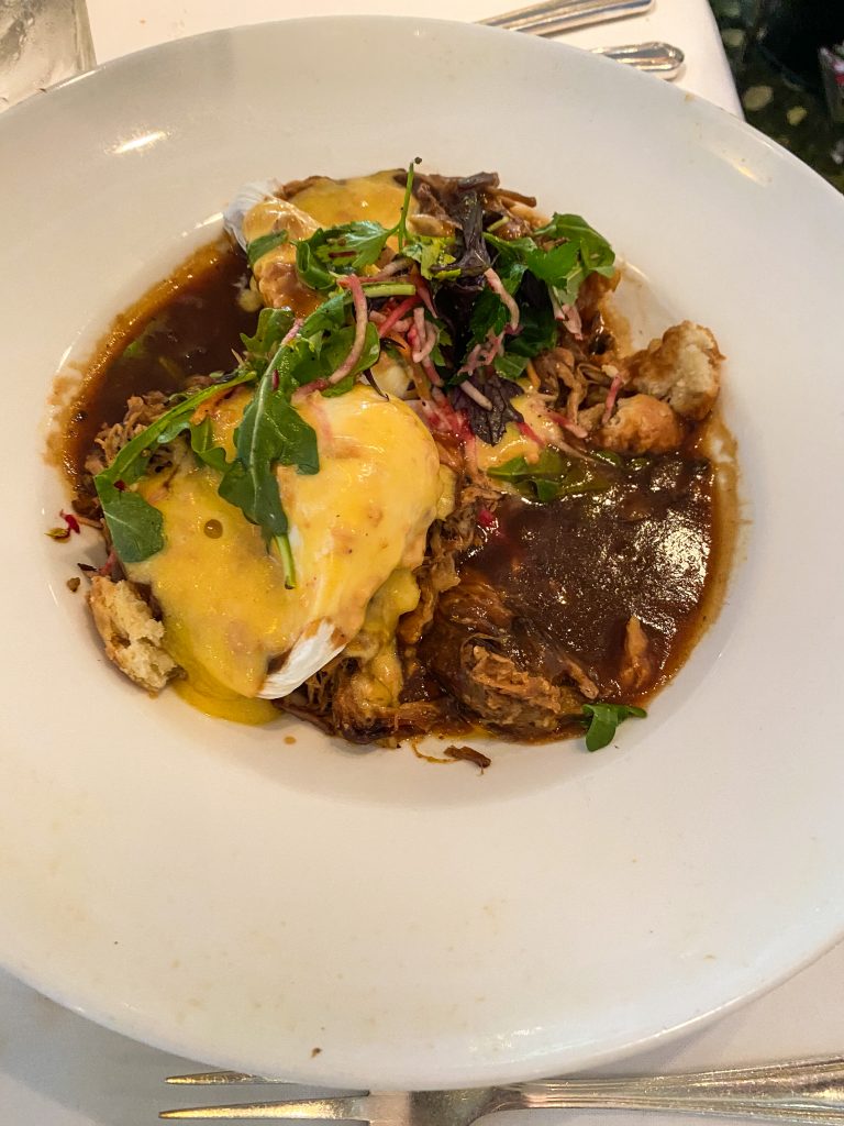 Commander's Palace New Orleans Cochon de Lait Eggs Benedict