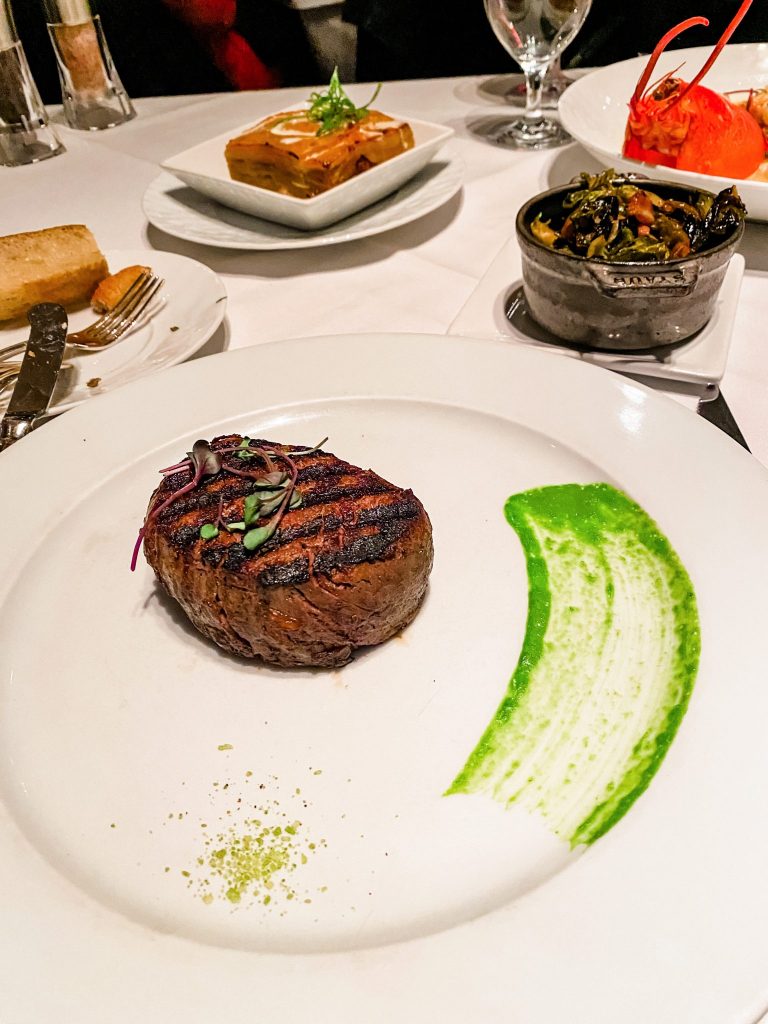 Filet mignon from Restaurant R'evolution New Orleans. 