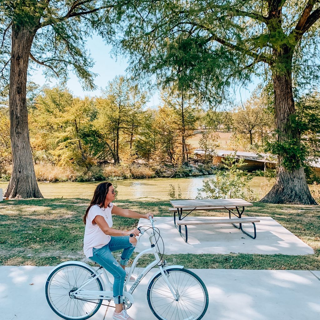 Kim Richards of Dwell Well Biking through Kerrville River Trail. The Luxurious Escape to the Heart of Texas Hill Country You Need To Book. Dwell Well Experience. Dwell Well Rental Properties. Kerrville, TX. Fredericksburg, TX. Texas Hill Country