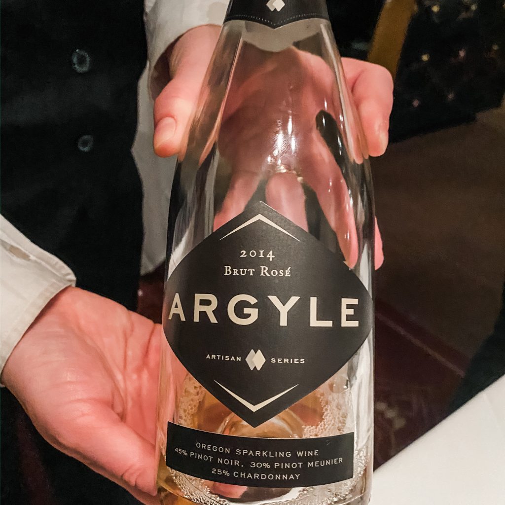 Argyle 2014 Brut Rosé sparkling wine. Argyle Winery, Dundee, Oregon. The best wineries in Willamette Valley. Willamette Valley wineries.