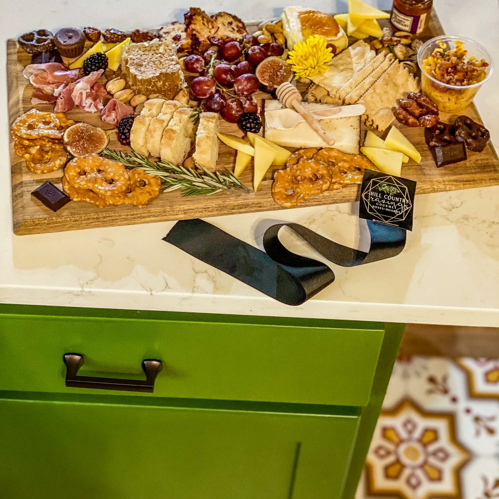 Hill Country Cravings cheese and charcuterie board in Kerrville, TX. The Luxurious Escape to the Heart of Texas Hill Country You Need To Book. Dwell Well Experience. Dwell Well Rental Properties. Kerrville, TX. Fredericksburg, TX. Texas Hill Country
