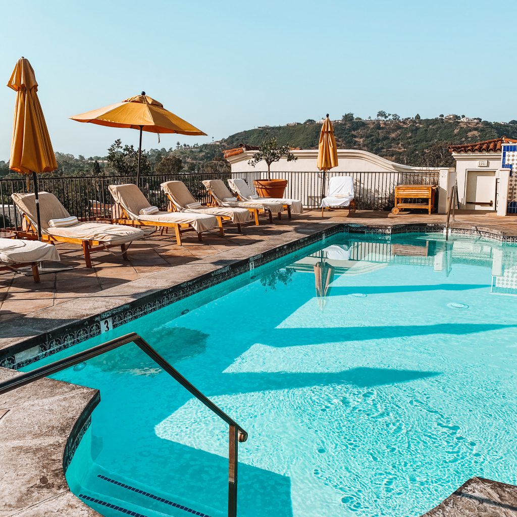 The rooftop at the Kimpton Canary Hotel in Santa Barbara. Best things to do in Santa Barbara in a weekend. Where to stay in Santa Barbara.